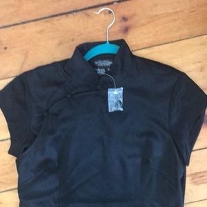 Never been worn black silk Chinese inspired dress